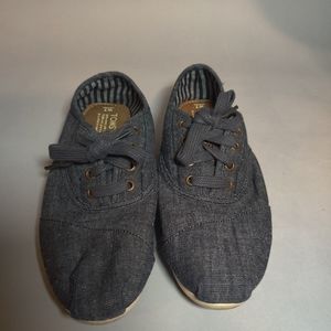 Blue/gray casual slip on toms women's shoes